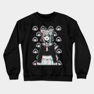 Glitched Okayu Hololive Crewneck Sweatshirt